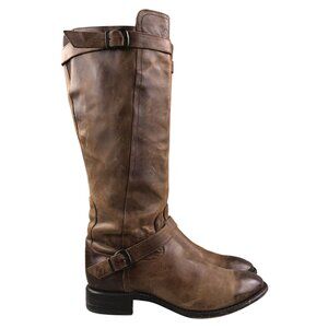Sonora Women's Size 8.5B Brown Leather Side Zip Knee High Tall Riding Boots